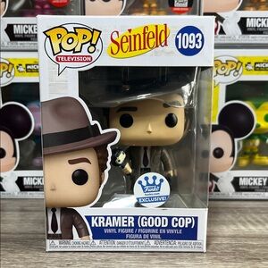 Funko Pop Seinfeld Kramer Good Cop Exclusive - Brown and Black